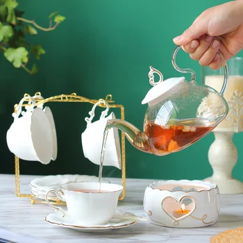 Ingilizce Porselen Kupalar Kahve Fincanı Espresso Hizmetleri Yeniden Kullanılabilir Seramik Arap çay bardağı seti Öğleden Sonra Çay Taza Ceramica Drinkware