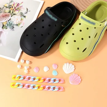 Zincir Ayakkabı Takılar Dantel Kilit DIY Sneaker Kitleri Ayakkabı Dekorasyon Ayakkabı cazibe aksesuarları Ayakkabı Çekicilik Terlik ayakkabı tokası